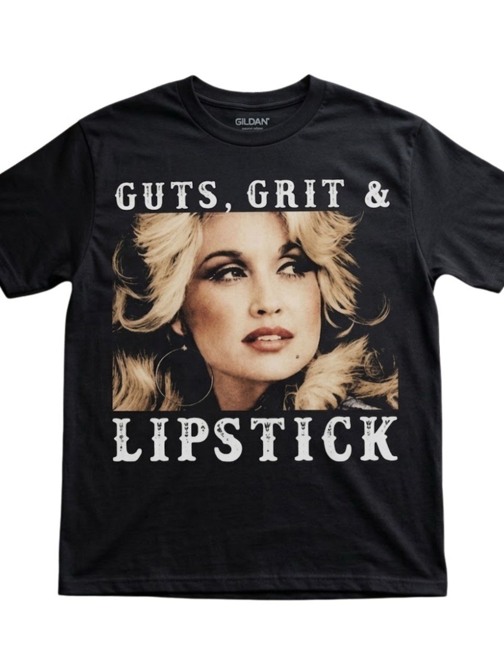 Gildan Black Tee with Dolly Parton Country Music Forever